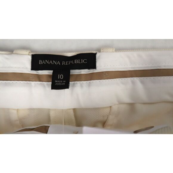 Banana Republic 746688 Women's Sz 10 Cream Lido Wide-Leg Italian Wool Pants - Picture 3 of 14